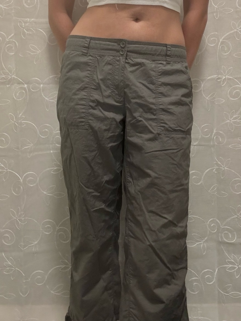 Tommy Bahama Women's Straight Leg Pants Green/Gray Size 6